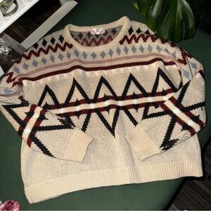 Pink Rose Multicolor Knit Sweater